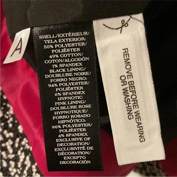 Ann Taylor Marble Black/White Dotted Blazer Jacket 6P NWT - Picture 11 of 12